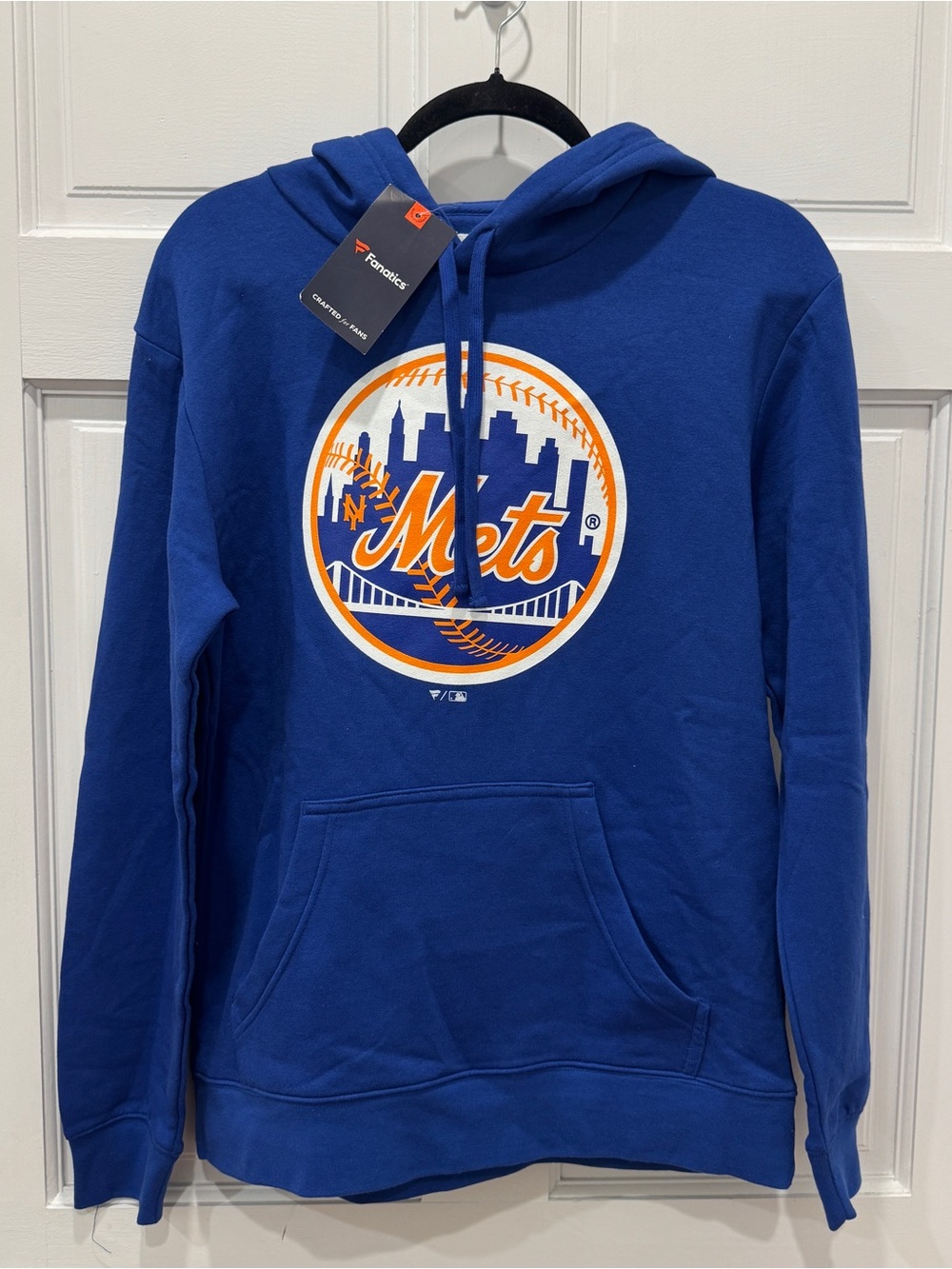 NWT New York Mets Fanatics Logo Hoodie Medium Royal Blue MLB Baseball Streetwear